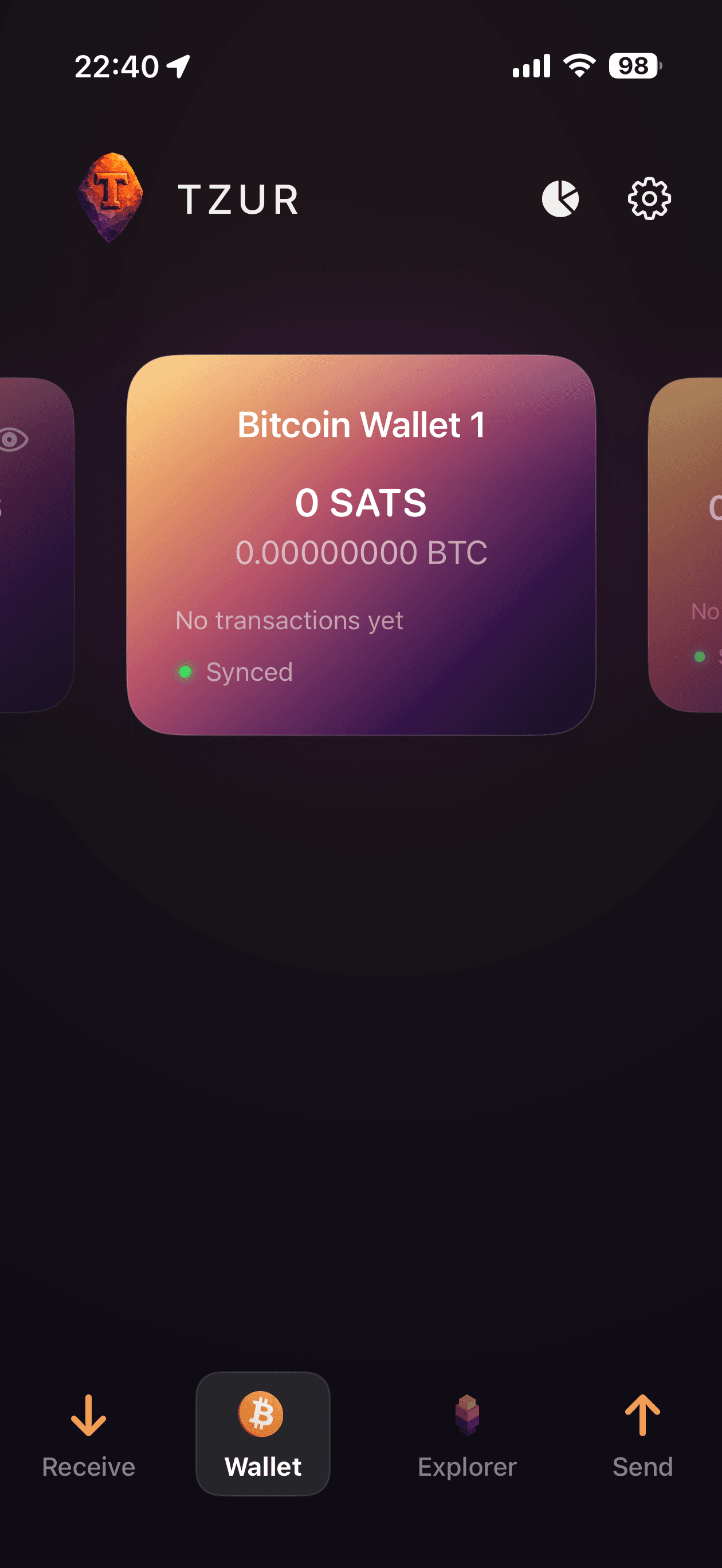 Dashboard Wallet