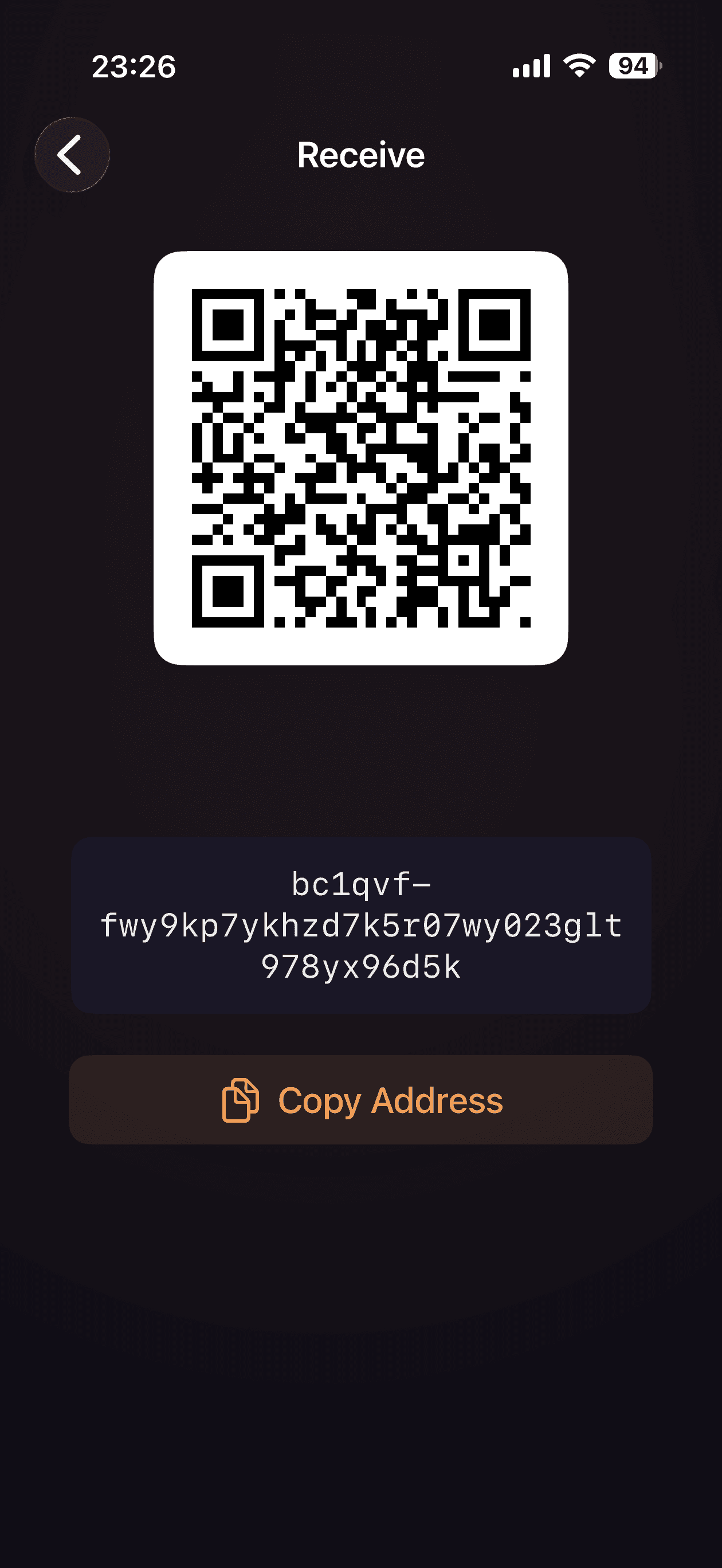 Receive Bitcoin