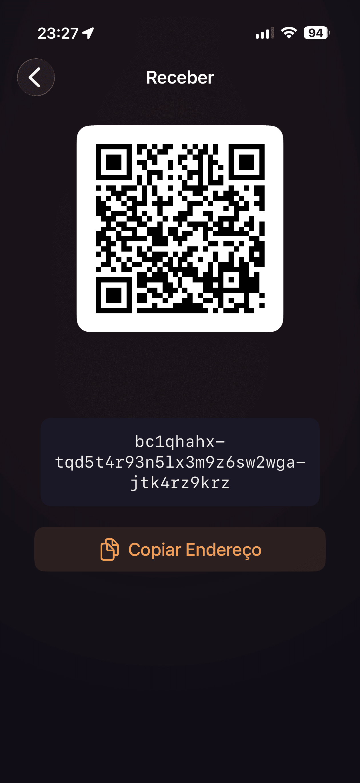 Receber Bitcoin