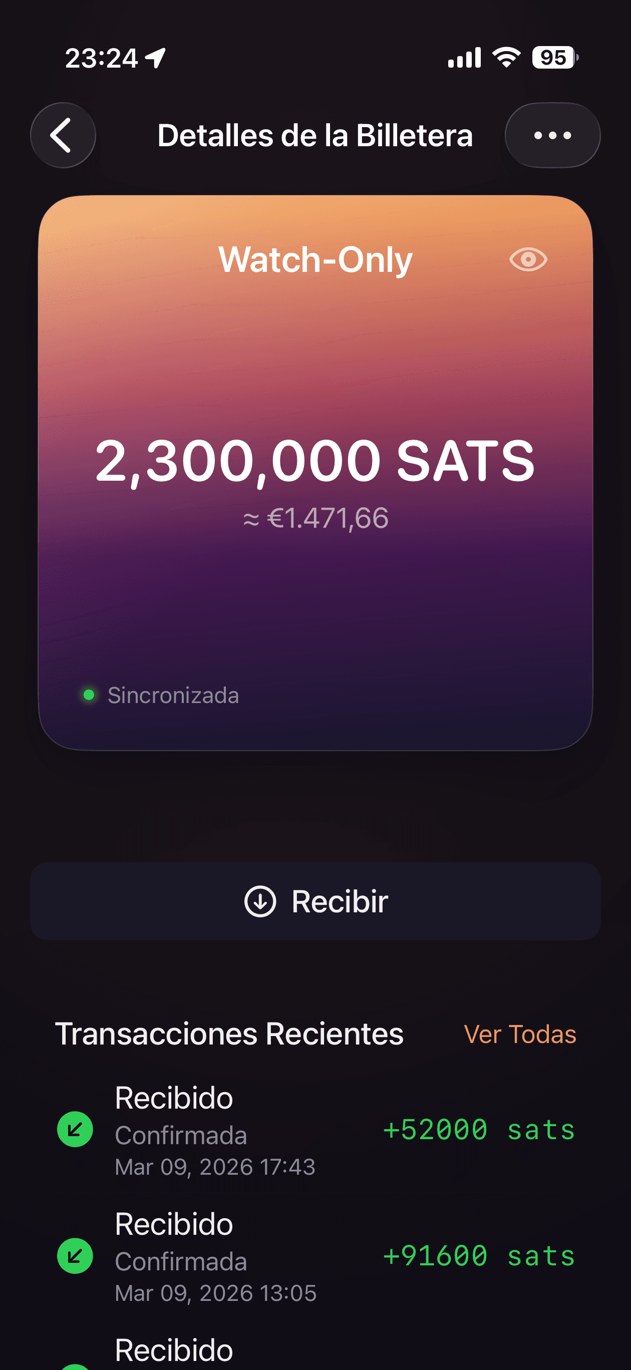 Resumen de Billetera